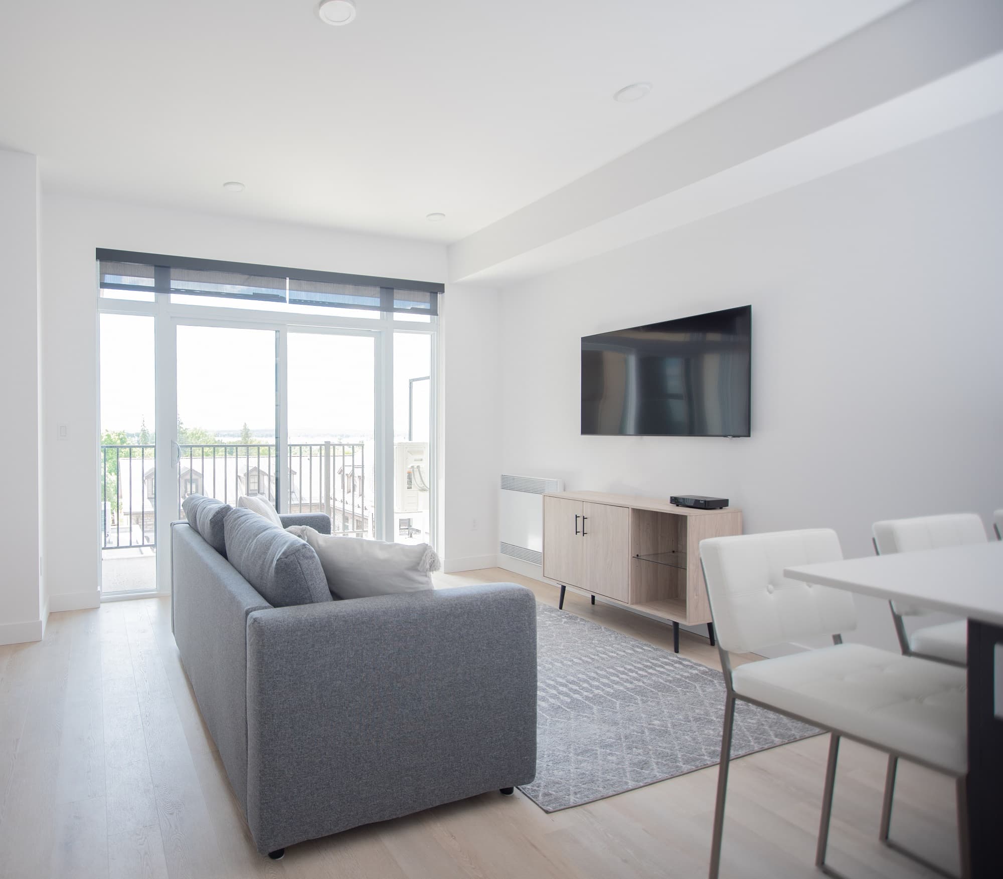 A living room in a British Square suite